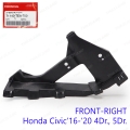 คานยึดกันชนหน้า ข้างขวา ของแท้ 1 ชิ้น สีดำ Honda Civic Sedan Hatchback FC FK ปี 2016-2020